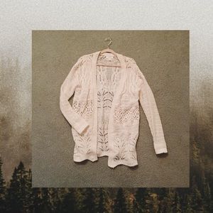 Sun & Shadow Cream Long-lined Cozy Knit Cardigan